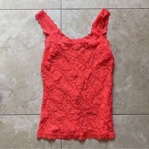 Hanky Panky Lace Unlined Camisole - Deep Sea Coral